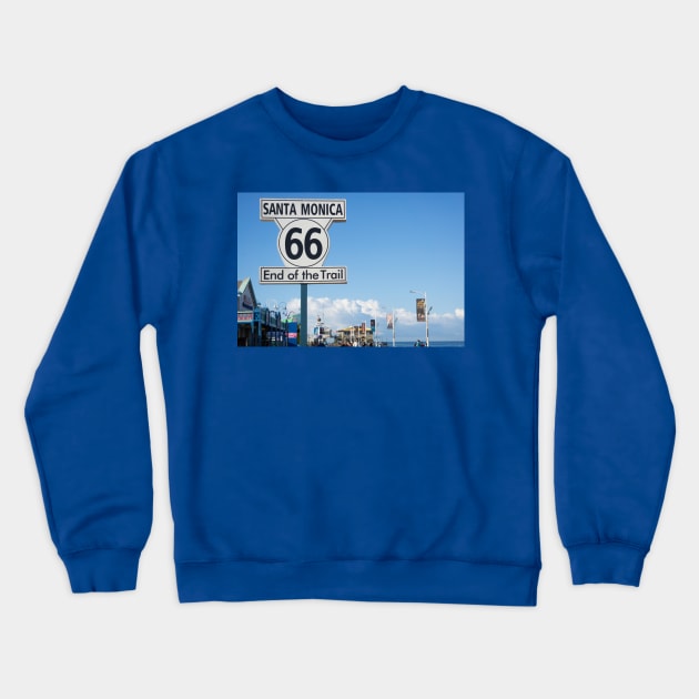 Route 66 Pier Crewneck Sweatshirt by sma1050